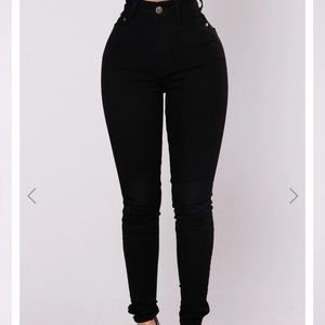 Fashion Nova Black High Rise Jeans
